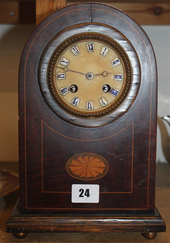 Dome topped mantel clock
